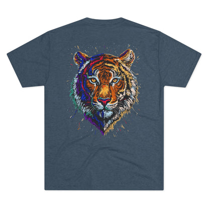 Tiger Head Graphic Tee — Colorful Drip Art Unisex T-Shirt